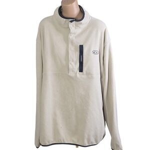 Drake Fleece Pullover Mens‎ 3XL Beige Magnattach Chest Pocket Hunting DW1083